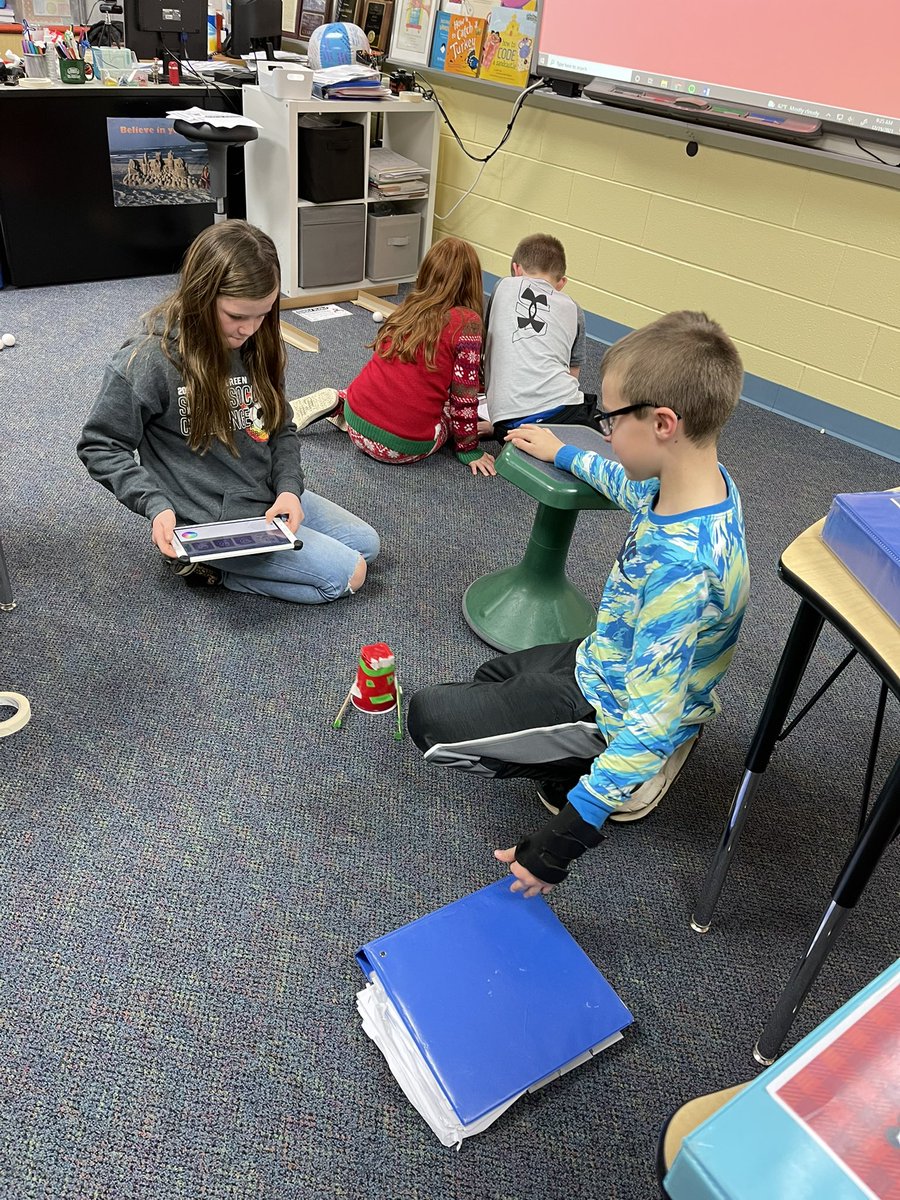 stemsters's tweet photo. Just a few more fun challenges from this past week!! Gingerbread maze and snow plow robotics! @VanBurenSchools @Sphero @WonderWorkshop https://t.co/18qBnY2cN5