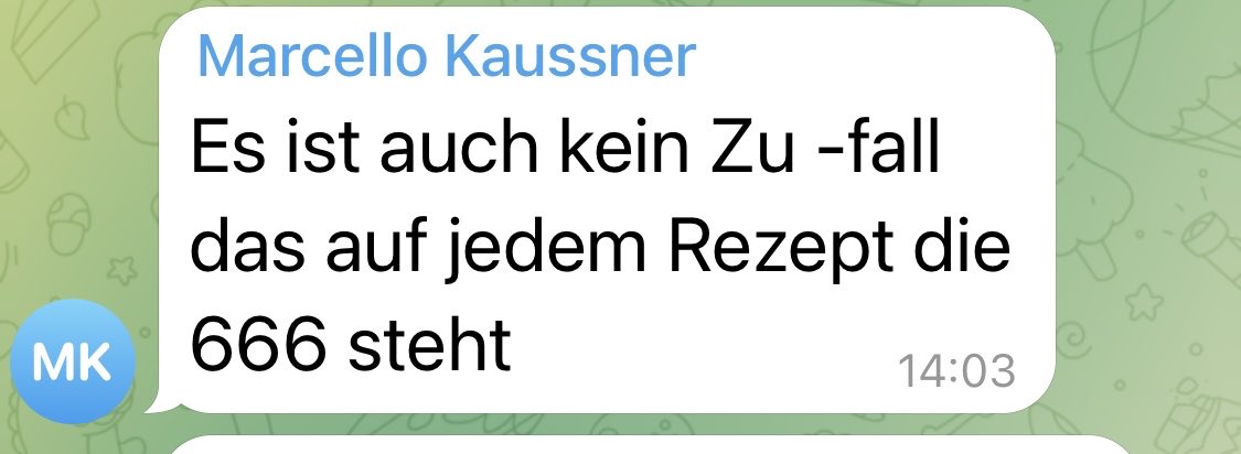 Es würde mich interessieren, für welche Medikamente dieses Rezept ausgestellt wurde… 🤡   

#Wahnwichtel