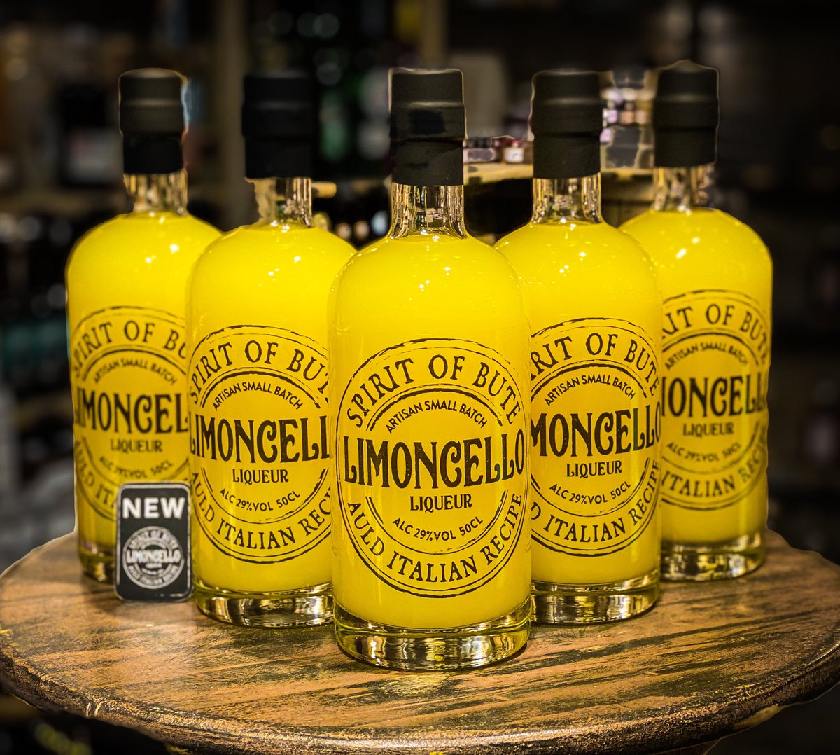 NEW - Limoncello - Handmade on the Isle of Bute with over 100 lemons to an authentic auld Italian recipe. Best served as cauld as you can get it. Llimited stock at the shop in Rothesay…