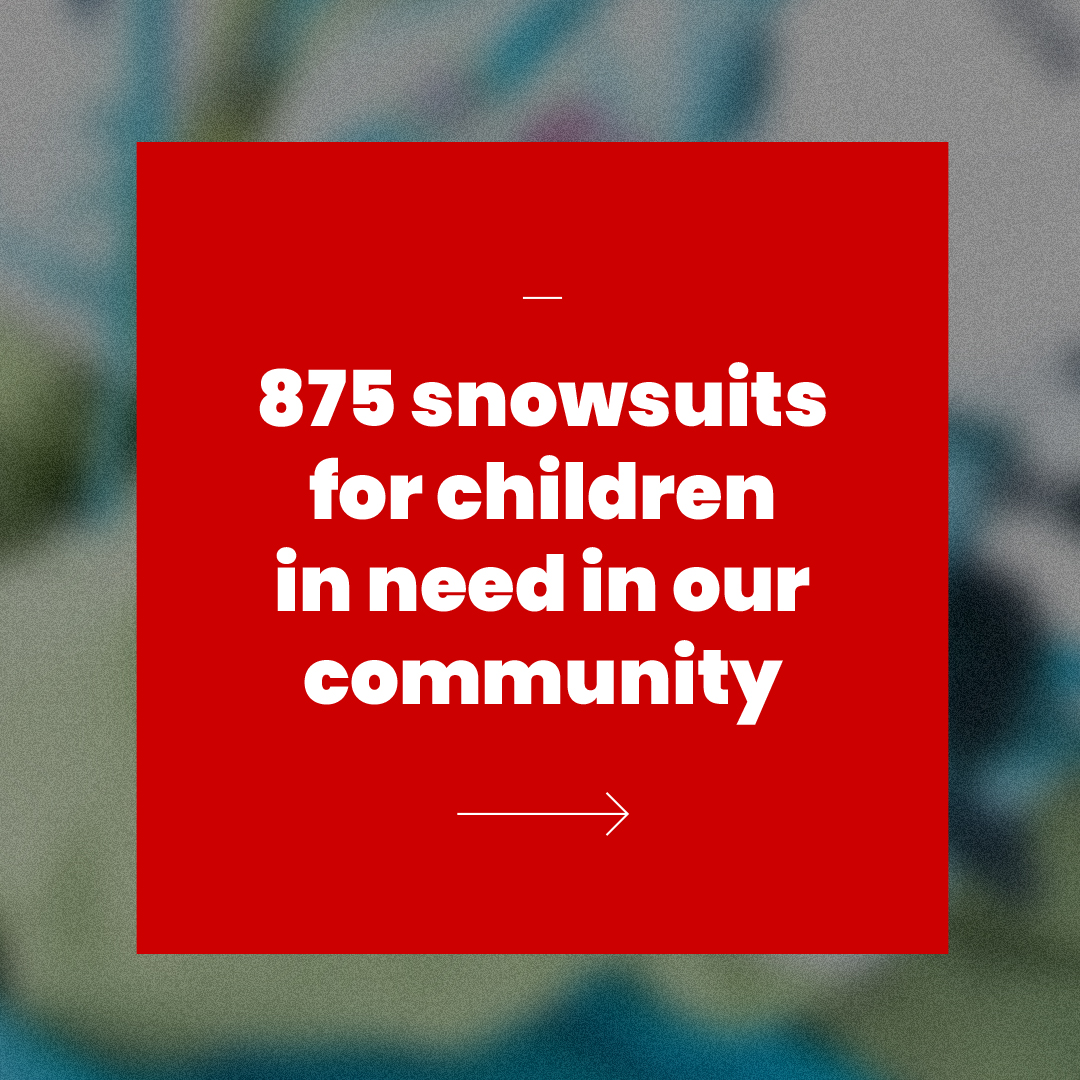 Behaviour's tweet image. Behaviour will donate 875 snowsuits to children in need through Opération Sous zéro – one from each member of our team!
#socialimpact #behaviourlife