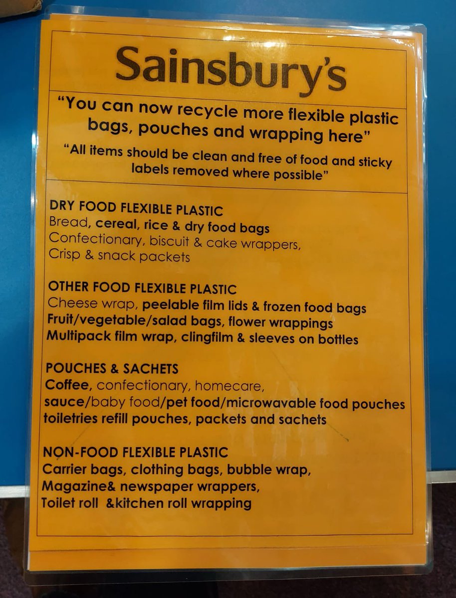 Great work from the team <a href="/Sussexgreen/">Sussex Green Living</a> to bring all this supermarket plastic recycling information together in one place.

And don’t forget the single use plastic recycling offered by <a href="/Sussexgreen/">Sussex Green Living</a> for all the plastics the supermarkets can’t take.

<a href="/PlasticPollutes/">Plastic Pollutes</a>