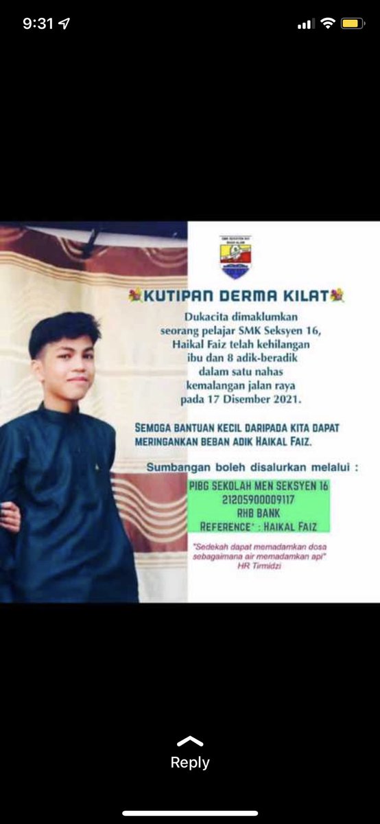 irdinajoffree's tweet photo. @Azfarheri Derma kilat untuk adik yang kehilangan ibu dan adik beradiknya https://t.co/G0gAIkv2Tp