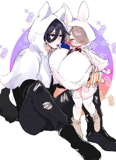 無口美形クール男子ととむちむちろり爆乳
体格差いちゃらぶえっちがだいすきです💜💗🔞
 #冬の創作クラスタフォロー祭 