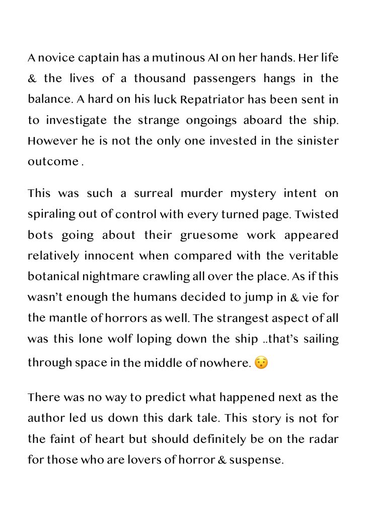 BookwormGrumpy's tweet photo. Far from the Light of Heaven
by Tade Thompson 🔪
A nightmare unfolding in the depths of space where no one can hear you scream. 😱😈
#TadeThompson #Horror #Fiction #Mystery @orbitbooks 🚀 https://t.co/t1YwKCVRBx