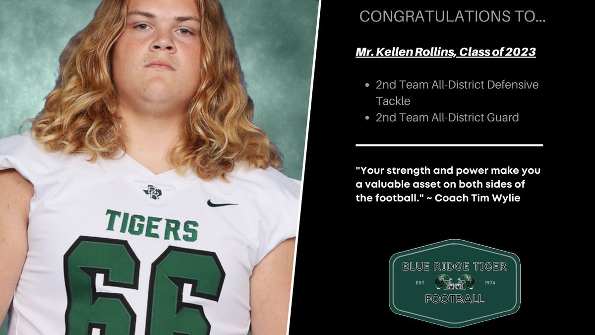 Blue_Ridge_FB's tweet photo. Congratulations to Junior, Kellen Rollins! #Value #TPW #TEAMme https://t.co/YSiny8Bblr