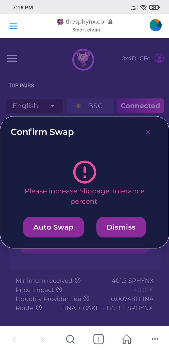 CryptoK33452847's tweet photo. @SphynxSwap 
What to do about this ? https://t.co/Dktu23uL7K