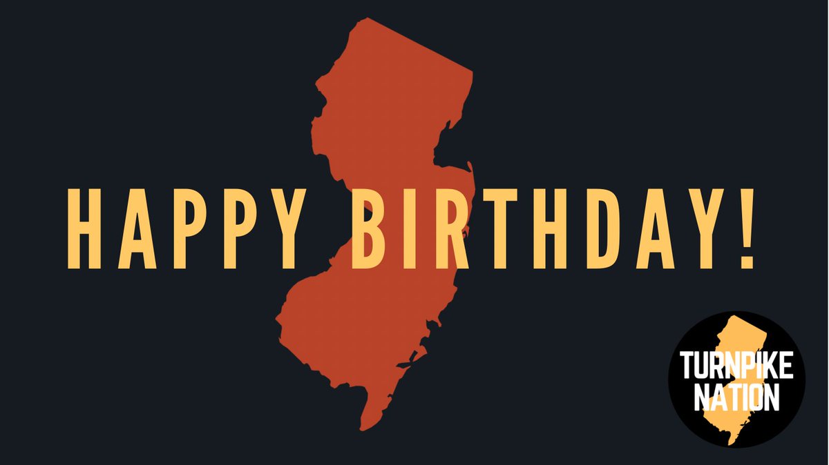TurnpikeNation's tweet photo. Happy bday to the greatest state in the US of A #NewJersey https://t.co/r6jFwqBdT0