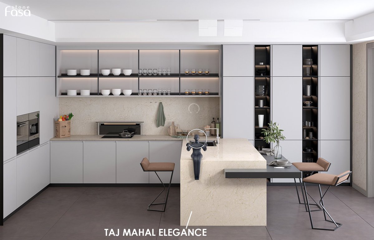 FasaStone's tweet photo. Beautiful stone for a beautiful countertop!🌟
.
.
Kitchen is the heart of a home. The kitchentop made from Taj Mahal Elegance is the the most beautiful one. Taj Mahal Elegance is multi golden background with golden long veins. It creates the perfect atmosphere for your kitchen. https://t.co/6miQRk4vYH