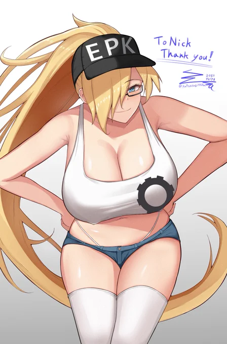 Thanks for commission on Skeb!!
Client's OC "Tanya" (Completely naked ver. https://t.co/7AahdrFlFx) 