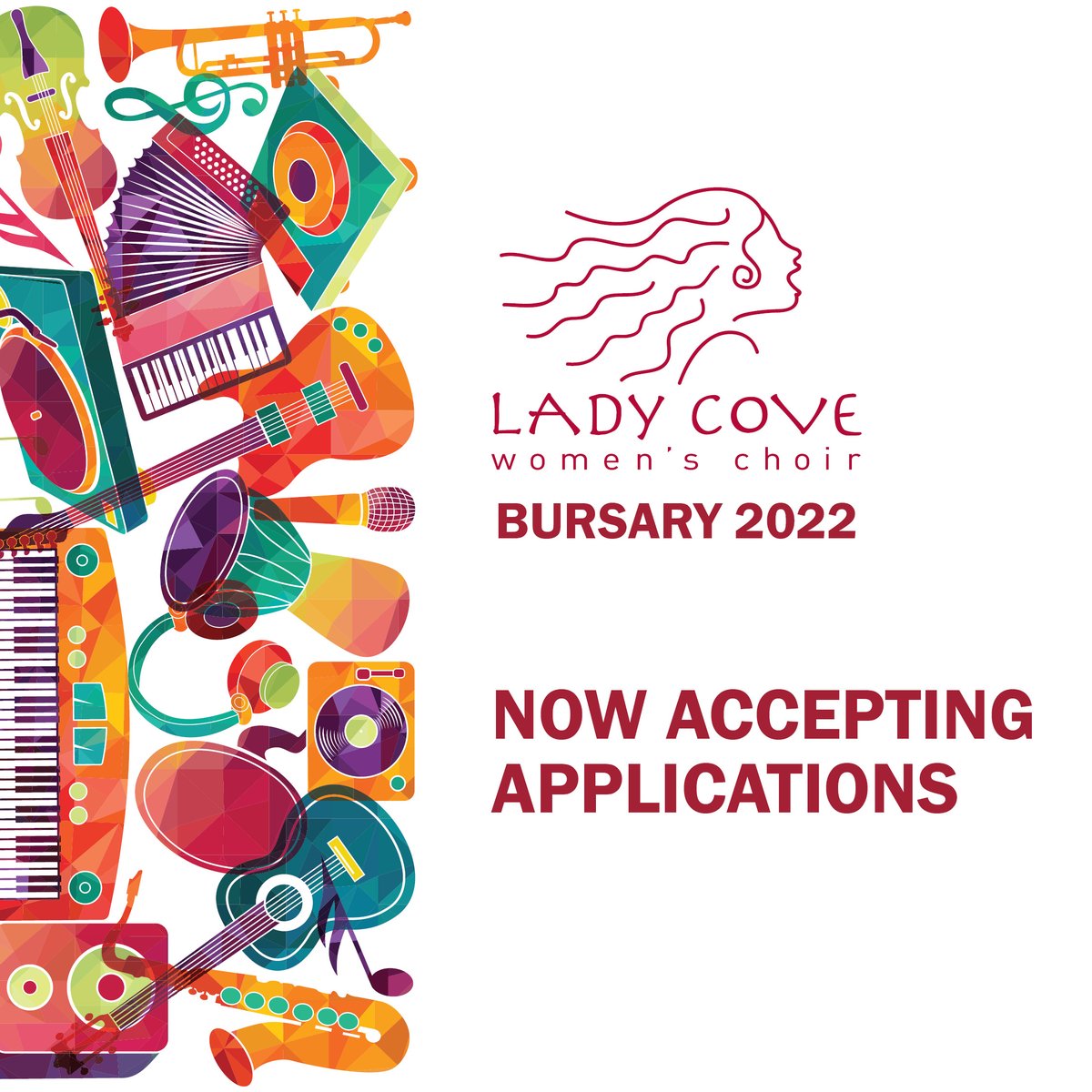 CALL FOR APPLICATIONS - LADY COVE BURSARY
We are offering 1 x $1,000 and several $200 bursaries to developing musicians in NL ages 15 to 20. Learn more at ladycove.ca/bursary/. Deadline to apply is Friday, February 25, 2022. #NLArts