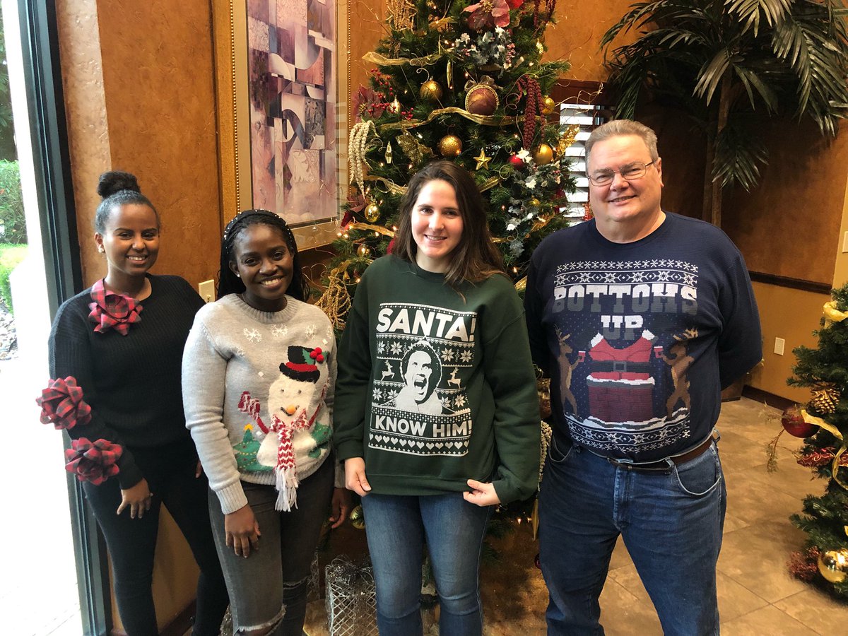 civiltecheng's tweet photo. “The best way to spread Christmas cheer is singing loud for all to hear!” 🎄🎁 #UglyChristmasSweaterDay https://t.co/qmKnEIOvcM