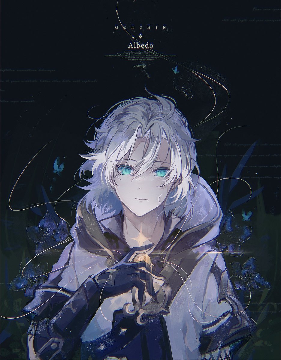 アルベド(原神) 「#原神 #GenshinImpact #albedo 」|mokoppeのイラスト