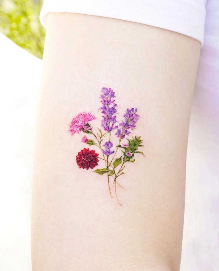 49 Pretty Birth Flower Tattoos And Their Symbolic Meaning #27 49 Pretty Birth Flower Tattoos And Their Symbolic Meaning