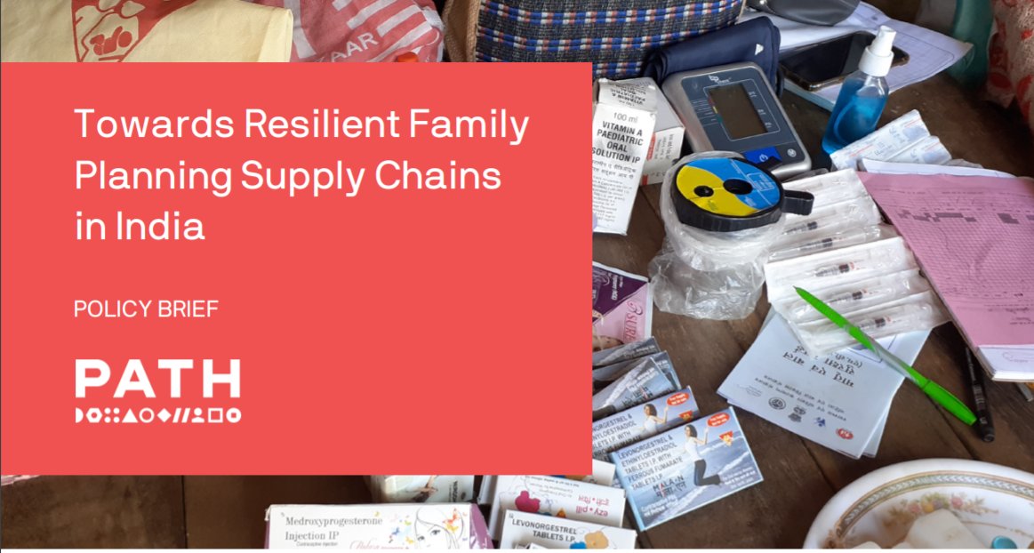 #DYK Resilient FP Supply Chains? This policy brief highlights the importance of #FP supply chain in ensuring diverse &amp; inclusive FP &amp; #SRH outcomes in India, in alignment with SDGs. Read 👇Learnings from PATH pilot #Innovations &amp; recommendations for scale.
path.azureedge.net/media/document…