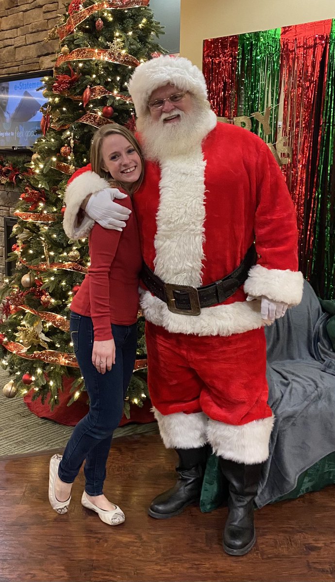 GCAFCU's tweet photo. SANTA IS HERE!!! 
Come on in to our 1609 S Center St Ext office for a free picture and craft to go. We’re here until Noon https://t.co/3m6NqT4VBh