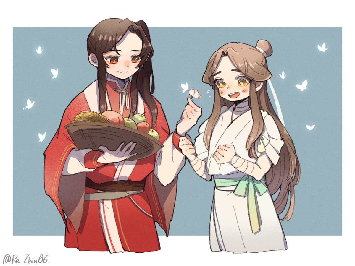 花怜「照れる殿下
#天官赐福 
#TGCF 
#花怜 」|立葵のイラスト