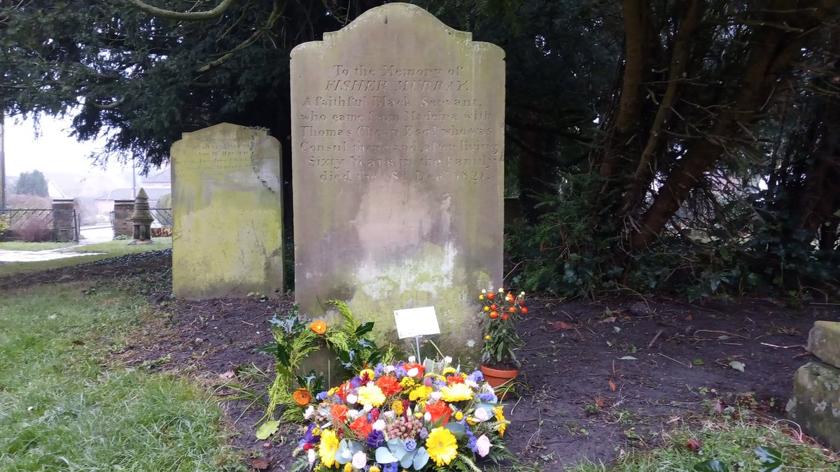 A beautiful small memorial service for Fisher Murray this morning, stood around his grave. Readings, prayers and wreaths were laid. <a href="/AfricansInYorks/">Africans In Yorks</a> <a href="/yorkpress/">The Press</a> <a href="/DavidOlusoga/">David Olusoga</a> @OlivetteOtele Newly updated research blog on Fisher Murray &amp; Thomas Cheap below: blacklivesofyork.wordpress.com/fisher-murray-…