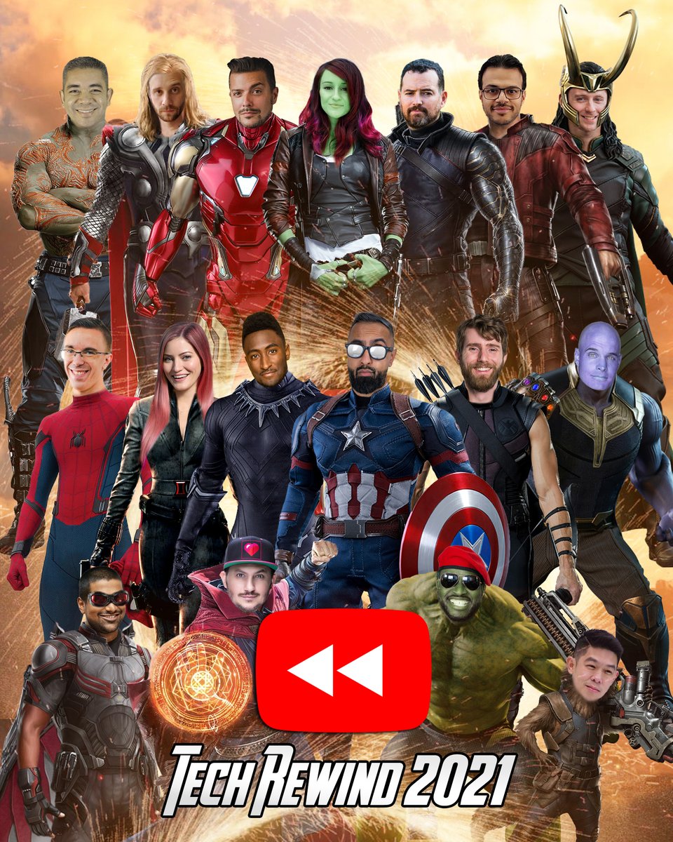 Tech Avengers... ASSEMBLE 😎

It's time for #YouTubeRewind 2021 TECH Edition featuring these Superheroes!

Find out what our favourite Tech of 2021 is ►►► bit.ly/YouTubeRewind2…