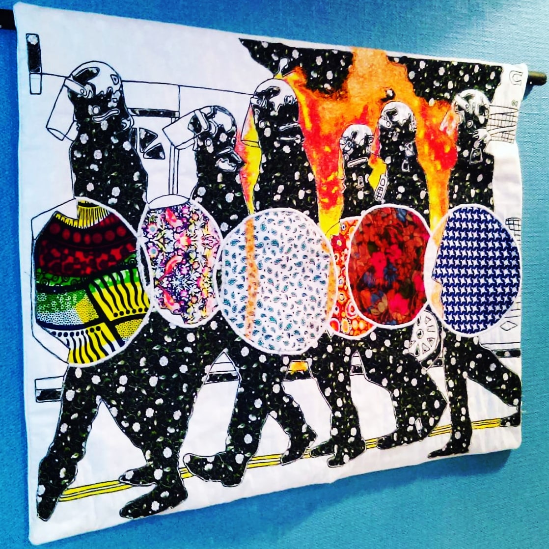 jamesfoxtextile's tweet photo. This work has been sold and safely shipped to a private collector.
#menwhosew
#textileart
#2011riots
#workingclasshistory https://t.co/KxtOuTQi5Q