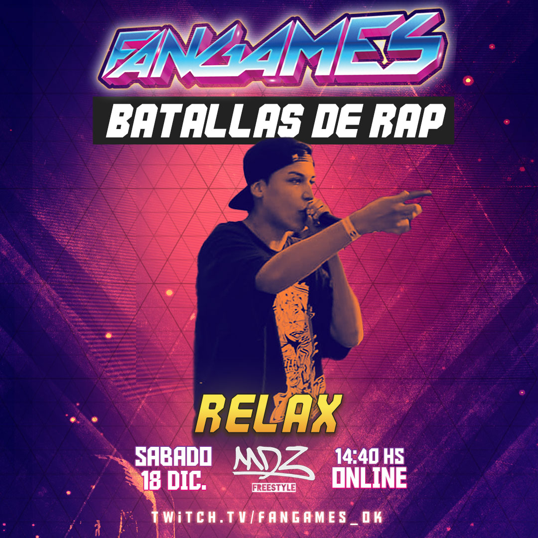 Fangames_ok's tweet photo. #Freestyle │ EL COMBATE FINAL🤙 

No te muevas del asiento, porque hoy transmitiremos la gran final de la "Batalla de Rap" 

⏰ 14:40hs 
💻 https://t.co/QTqroqMlQk 

Auspician: Etrex Producciones, @FilmAndes, @laquemastegusta, MDZ Freestyle

#Mendoza #Argentina #freestyle #rap https://t.co/jf9Whhhfo7
