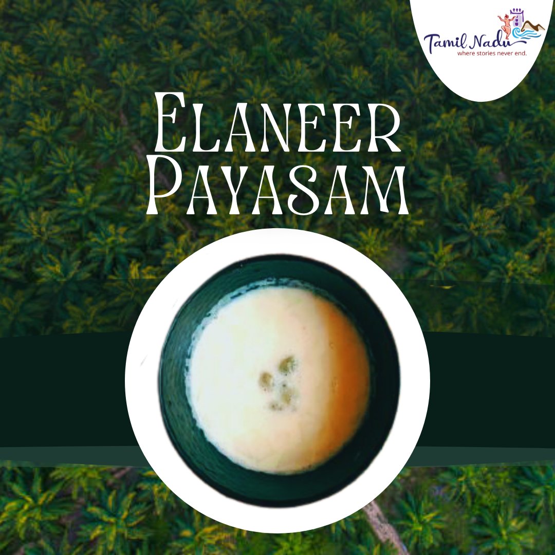 Do not forget to treat yourself. Relish the savour of Elaneer Payasam, made from freshly cut, tender coconuts at Pollachi.

#TNTourism #ElaneerPayasam #IndianDessert #Food