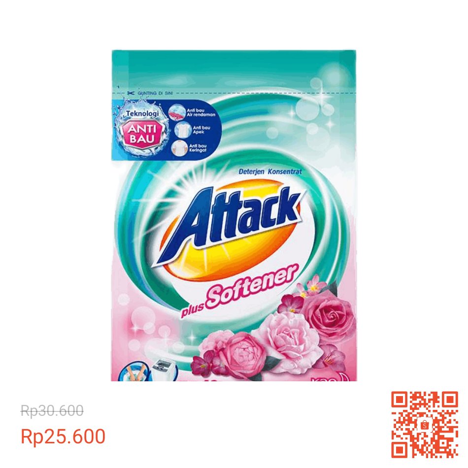AdzillaShop's tweet image. Temukan Attack Plus Softener 1200 gr dengan potongan 16%! Hanya Rp25.600. Dapatkan segera di Shopee! shp.ee/5knu8dr #ShopeeID