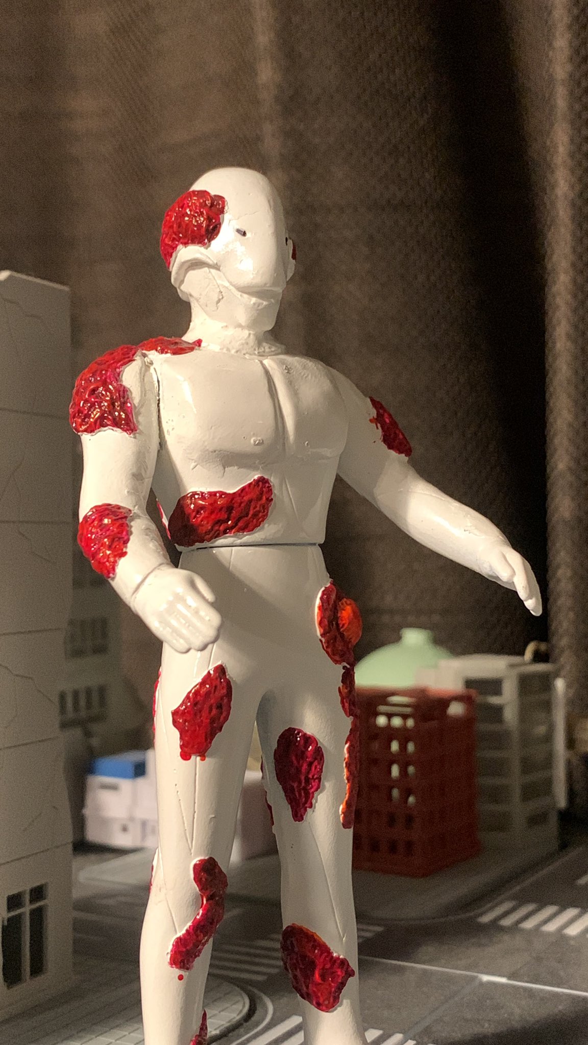 スペル星人 蓄光成型 ウルトラマン ソフビ 特殊塗装