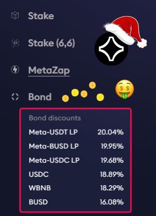 funglauhk's tweet photo. #MetaverseProDao can use BOND to buy at a discounted price lower than the market. Take advantage of this $Meta, stake into (6,6) with the new function “Matezap”, enjoy the income of double staking. Capital can still grow steadily. This great project is something we can't ask for! https://t.co/N7ukhBrplm