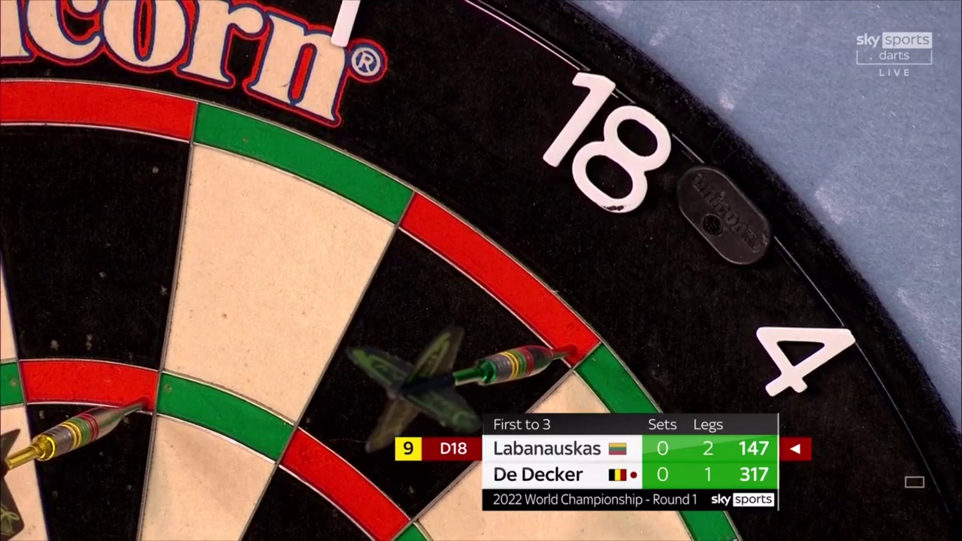 Sky Sports Darts on Twitter: "𝐋𝐔𝐂𝐊𝐘 𝐃 𝐋𝐀𝐍𝐃𝐒 𝐓𝐇𝐄 🤯 INCREDIBLE SCENES AT ALLY PALLY! 💥💥 Darius Labanauskas hits the second nine-darter in 24 hours at the World Championship! 🎉 📺