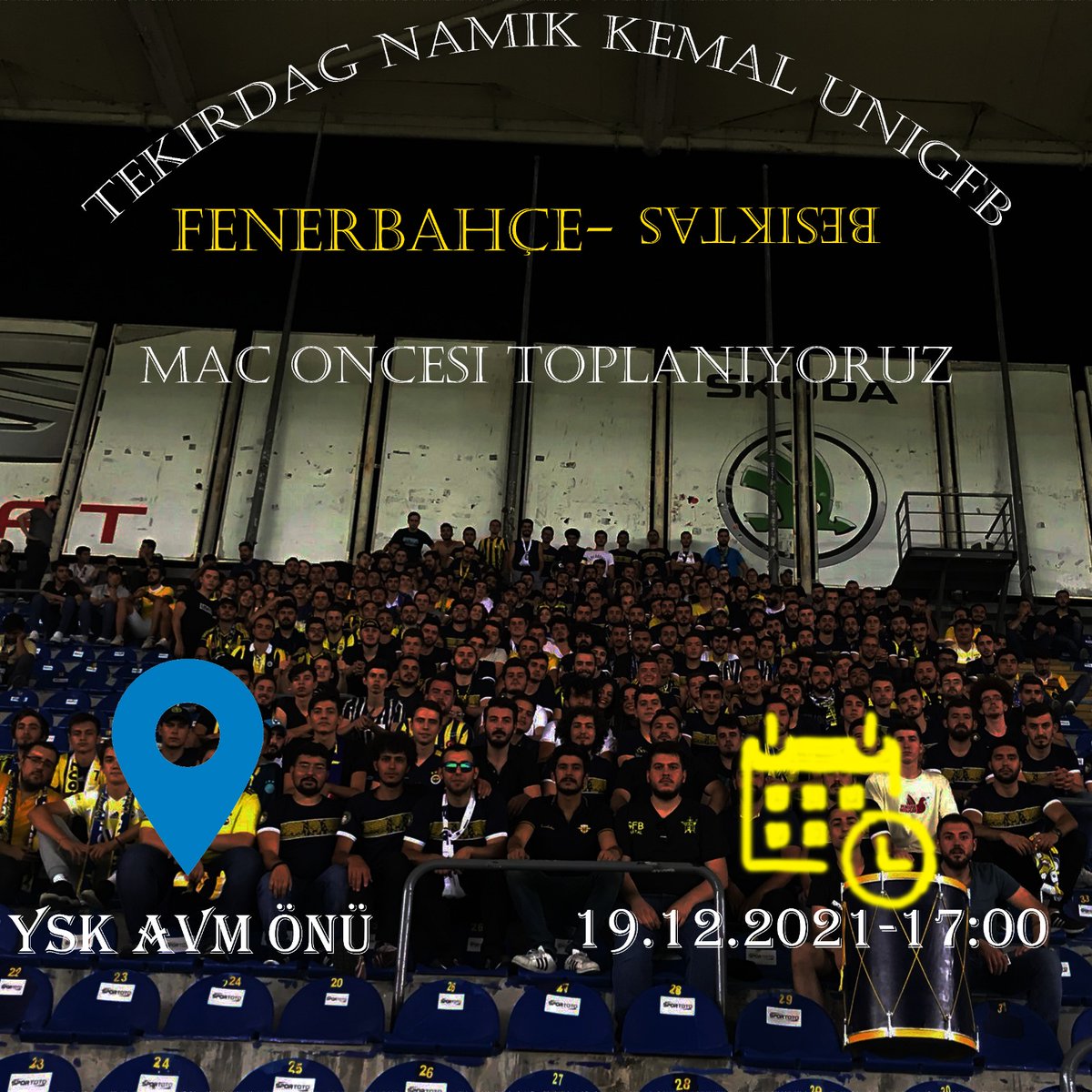 DERBİYİ HEP BERABER İZLİYORUZ! 

Organizasyonumuza tüm uyelerimizi ve Fenerbahçeli kardeşlerimizi bekliyoruz. #UNIGFB
