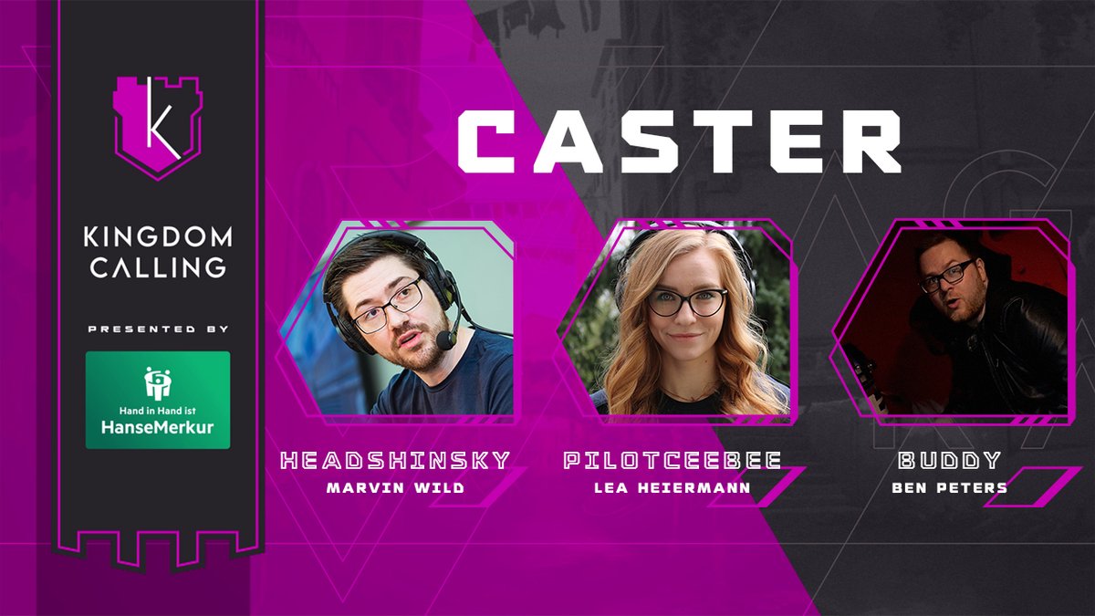 Heute gibt es wieder feinstes VALORANT!👑
#KingdomCalling

Host:
🎙️Ben 'Buddy' Peters

Caster:
🎙️Marvin 'Headshinsky' Wild
🎙️Lea 'PilotCeeBee' Heiermann

<a href="/cgnesportsgg/">CGN Esports</a>🆚@cowanaGaming
<a href="/BIGCLANgg/">BIG</a>🆚<a href="/OvationEsports/">Ovation eSports</a>
 
⏰17:30Uhr
twitch.tv/agentsrange