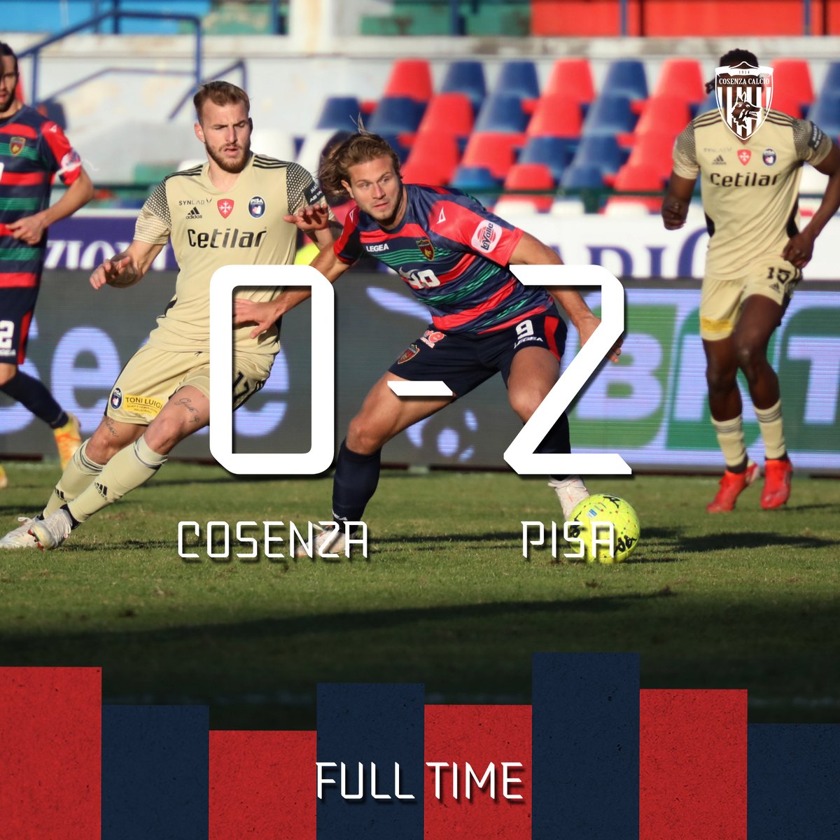 CosenzaOfficial's tweet photo. 🔚 FISCHIO FINALE

#CosPis 0-2 https://t.co/Ij1WLLqGY3