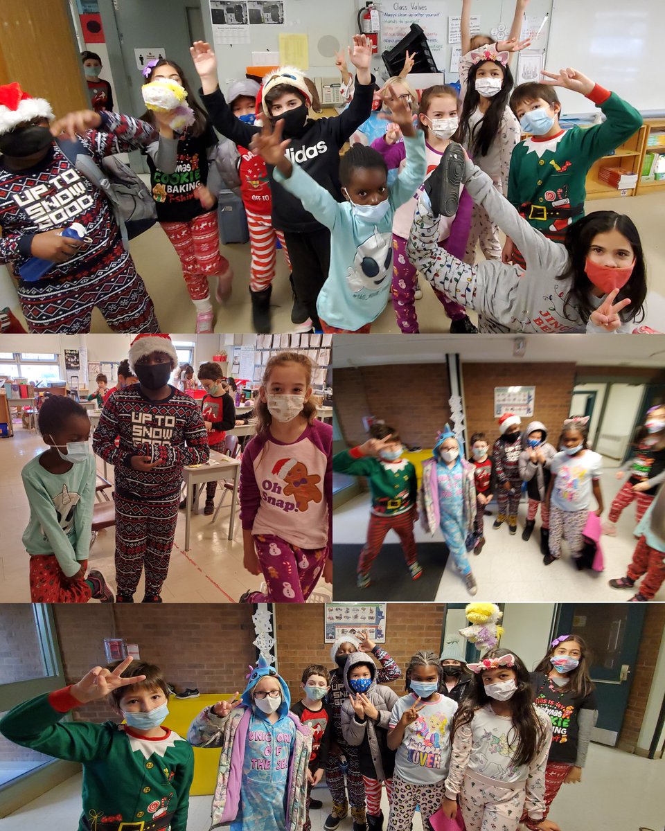 mrs_chug's tweet photo. Day 5 of Spirit Week: PJ Day! Check out how we spent the last day of school before the break. We enjoyed all the Adventure Day activities and showing off our Pjs. @DPCDSB_BFA https://t.co/r5k7URO35H