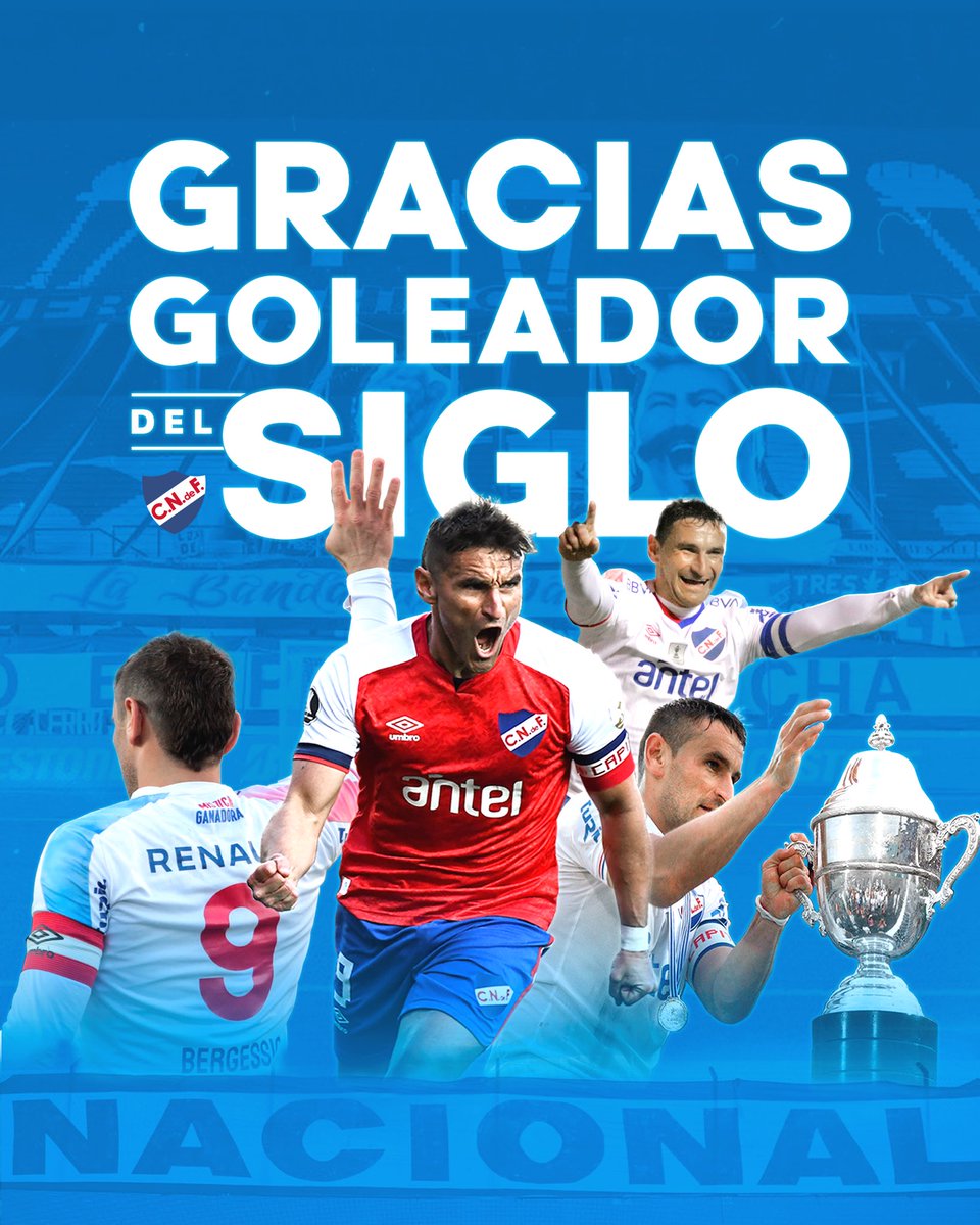Nacional's tweet photo. Eternamente agradecidos al “Goleador del Siglo”

#GraciasBergessio https://t.co/LwxmQ1HQpX