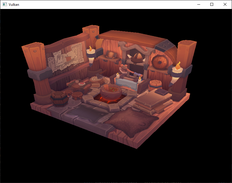 dfkeenan's tweet photo. I completed 5 more chapters of the Vulkan today. Added texturing, depth buffer and model loading. I used the @silkdotnet Assimp bindings instead of strictly following the original tutorial.

2 more chapters to go. https://t.co/bqKSOP5EkQ