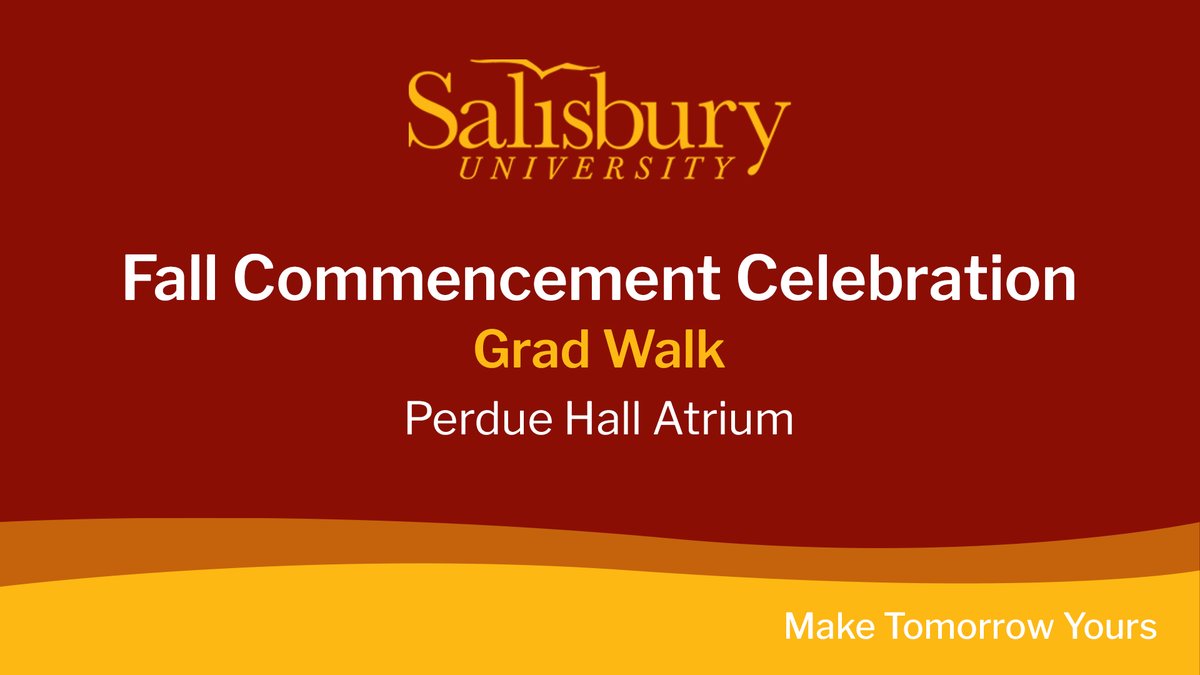 The Grad Walk in Perdue Hall celebrates graduates of the Henson School of Science &amp; Technology, <a href="/PerdueSchool/">Franklin P. Perdue School of Business</a> and <a href="/Seidelschool/">Seidel School of Education</a>.

View live stream: salisbury.edu/commencement