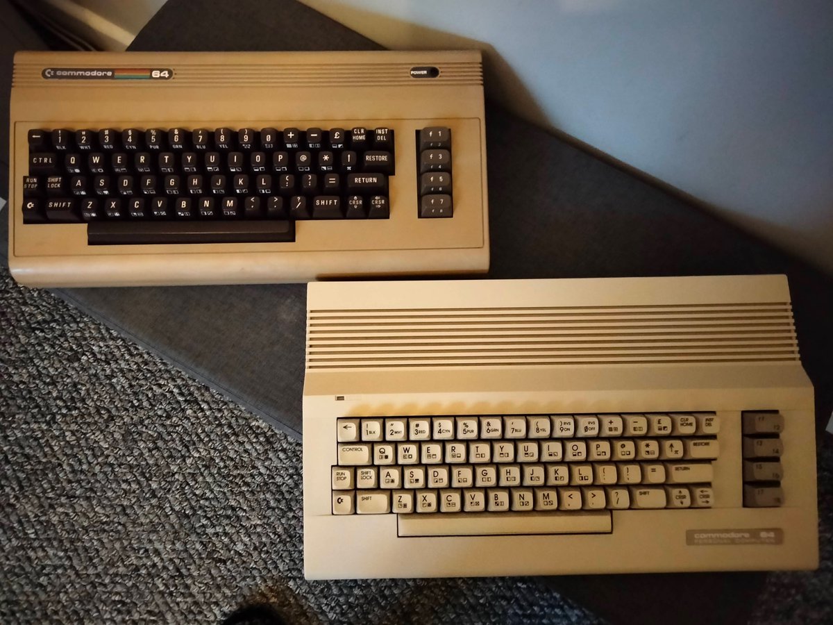 Finally reassembled my #C64 and #C64c after the boards were recapped and main chips heat-sinked by the *fantastic* <a href="/MutantCatpillar/">Mutant Caterpillar</a>!  My A1200 board and Apollo 1230 will be winging their way for recapping soon!