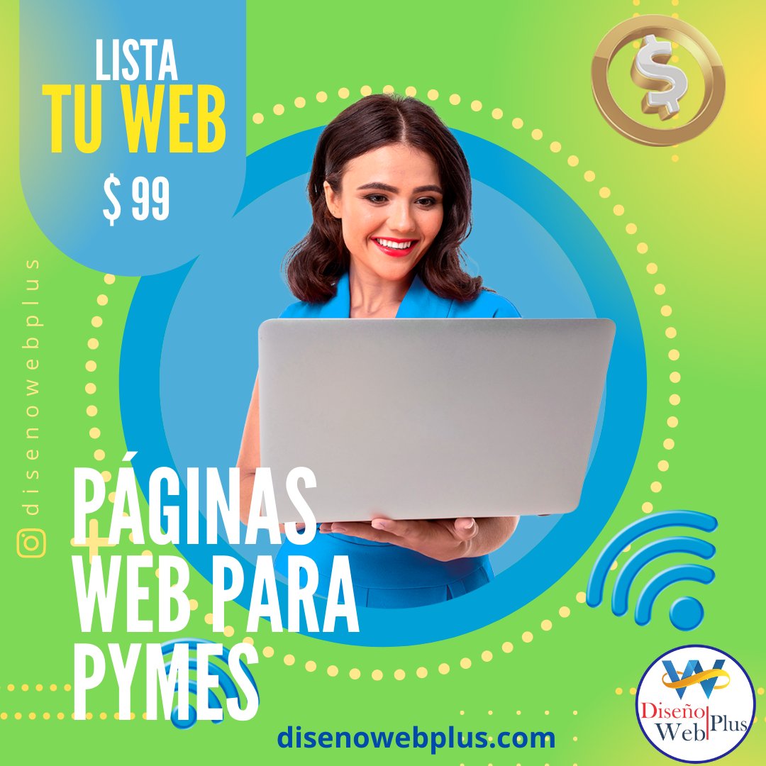 DisenoWebPlus's tweet image. Tu Página Web Lista. Promoción para Pymes $99 dólares, Hosting y dominio. Pago único al año. Inicia el 2022 con presencia en la Web. Contáctanos disenowebplus.com 
#disenowebplus #disenoweb #Diseno #Web3  #negociosonline #negociosweb #paginasweb #pymes #Online #Navidad2021