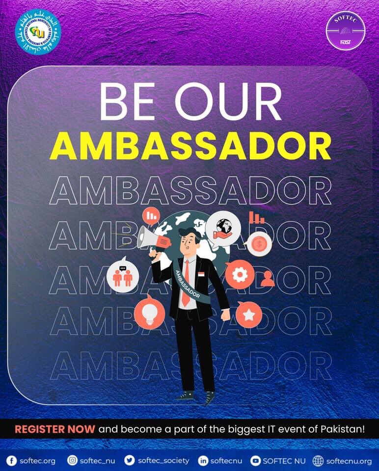 softecfast's tweet image. Registration link: softecnu.org/AmbassadorRegi…

SOFTEC&apos;22 Ambassador drive is live! Our ambassadors play an essential role in SOFTEC every year. We want you to be one of our ambassadors. SOFTEC ambassadors get a lot of perks too. Register now!
#softec #softec2022