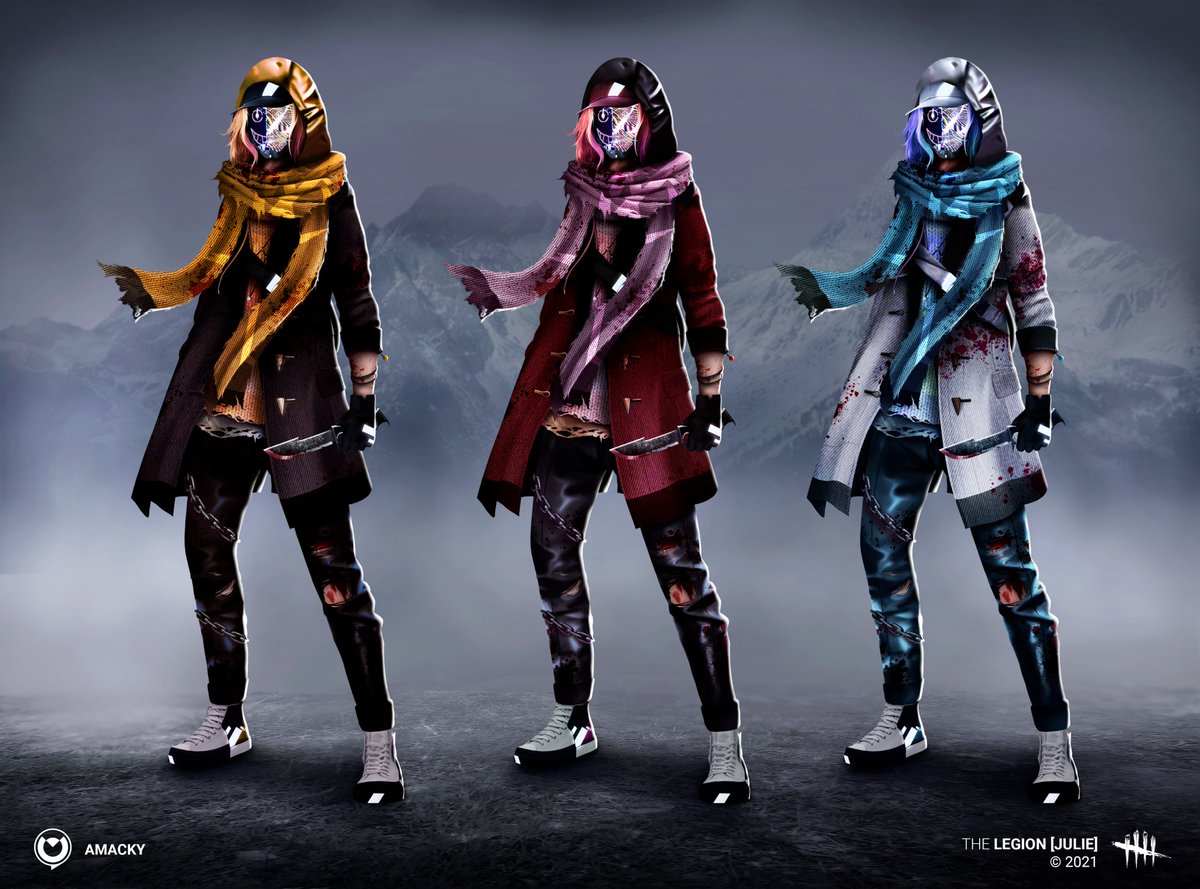 Amacky_exe's tweet photo. 03. Alternative Outfits
- - -
Different colors for all tastes !
- - -
https://t.co/ubkbHzacl8
- - -
@DeadByBHVR @DbDMobile #dbdfanart #thelegion #conceptart #neverstopslashing https://t.co/Nif4Tox1Mk