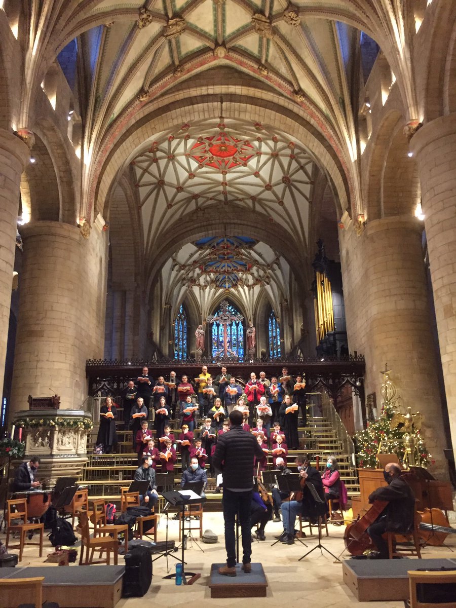 Final rehearsal underway for our performance of Messiah this evening. Tickets on the door. <a href="/TewkesAbbey/">Tewkesbury Abbey</a> <a href="/DeanCloseSchool/">Dean Close School</a>