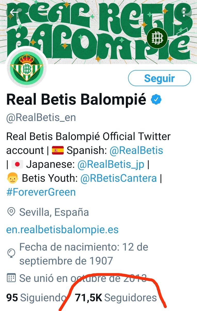 Betis_Mierda's tweet photo. Tropecientos millones de seguidores por el mundo mundial, nosotros somos cuatro,pero que ahora en cuenta oficial en Inglés no es que tengamos más,es que triplicamos a las criaturitas,BiriTwitter manipulando cuentas oficiales,su mundo
#BetisMierda https://t.co/ivbpAiJhHU