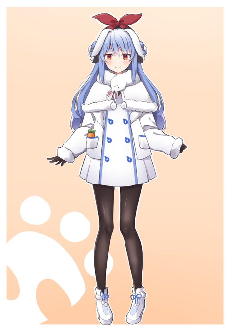 しろふわコーデ
#兎田ぺこら新衣装予想 