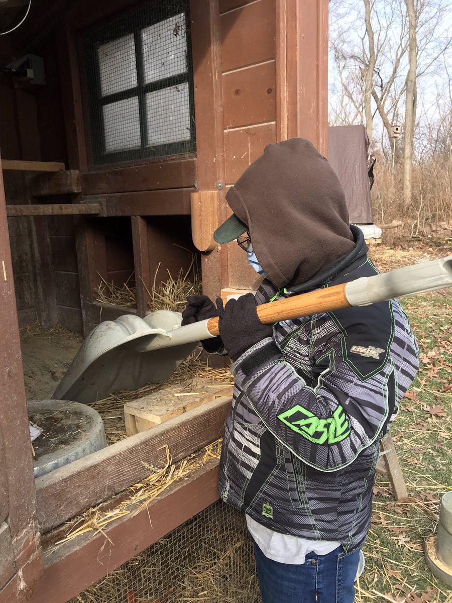 KirkVoc's tweet photo. Great day to clean the chicken coop @SunriseLakeOEC @NSSEO_org https://t.co/gedZwAgx55