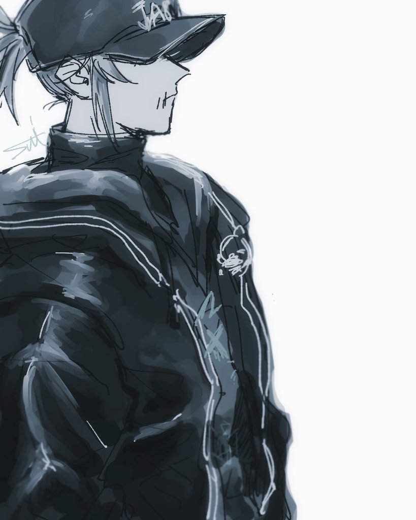 monochrome male focus greyscale hat multiple boys sketch jacket  illustration images