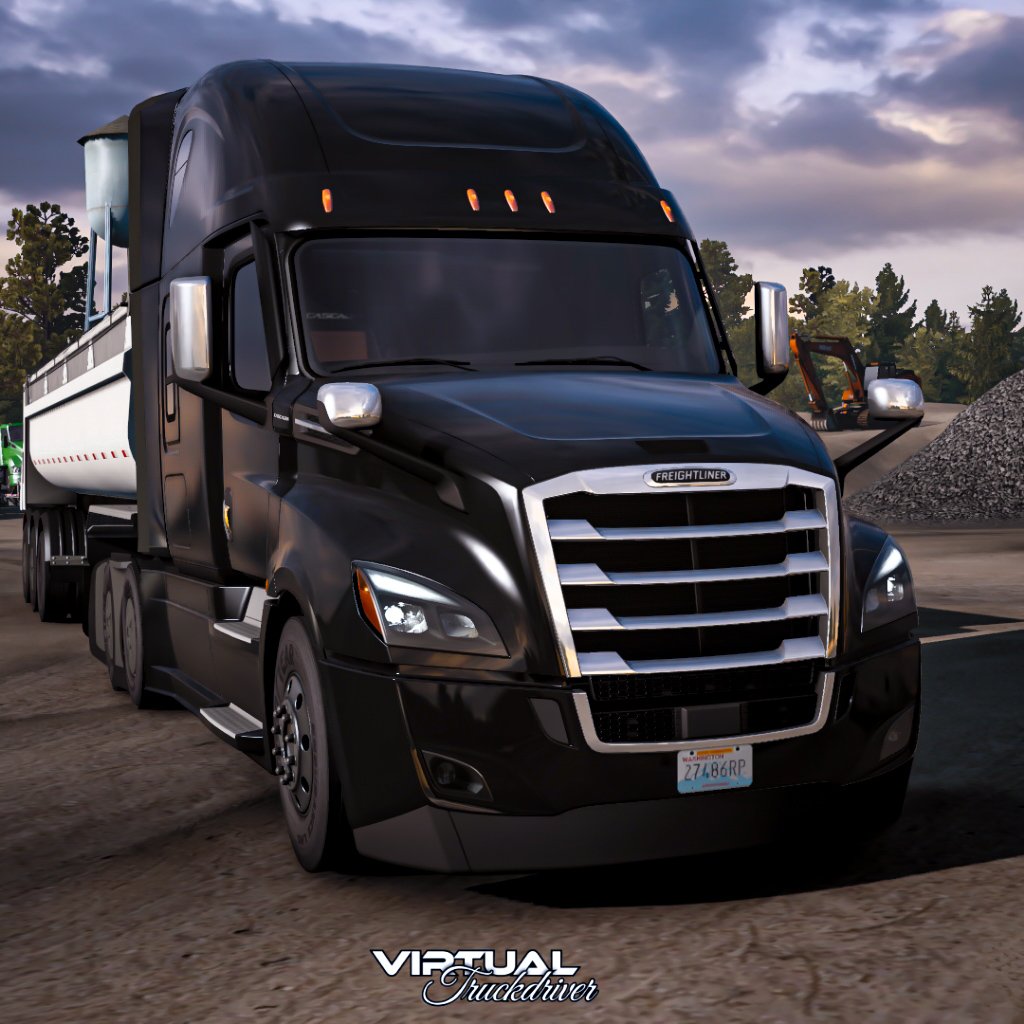 VTD_official's tweet photo. My ride for the next days!👌🏻
#freightliner #cascadia #americantrucksimulator 
@SCSsoftware 
@freightliner https://t.co/c7ksCnPnif