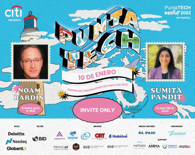 Nueva edición de <a href="/PuntaTech/">Punta Tech Meetup</a> 10 de enero. Volvemos al networking presencial. Sólo por invitación y capacidad limitada.