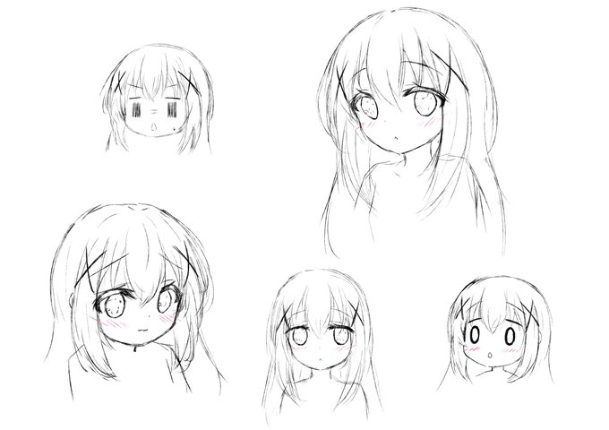 お絵描き前にチノちゃんラクガキ 
