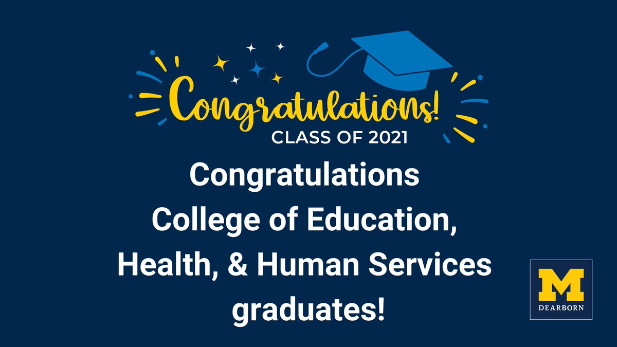 UM_Dearborn's tweet photo. Congratulations to graduates from @UMDearbornCEHHS! π #UMDearbornGrad https://t.co/EDxfCvXtL1