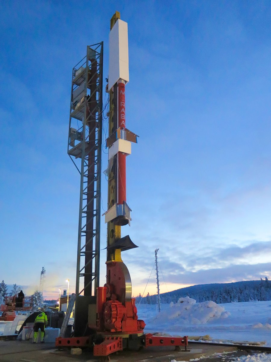 DLR_en's tweet photo. 👂 You’re listening to the launch of our #MAPHEUS10 sounding rocket 🚀 in Kiruna, Sweden 🇸🇪. Part of the audio was recorded 🎙️ in the control centre and the other part from a hill looking down at the launch pad. #24SoundsofScience https://t.co/eKfzokJlmx